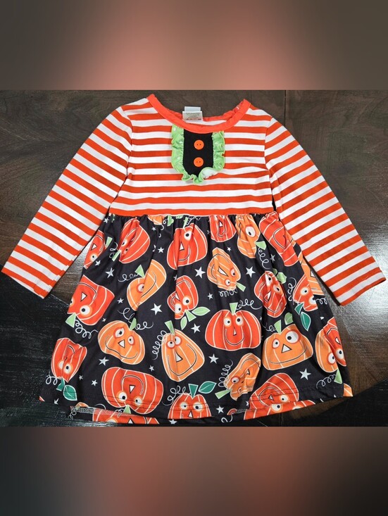 dash of glitter Other - Girls' Pumpkin Halloween Dress
